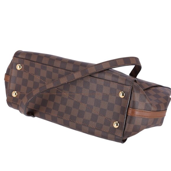 Louis Vuitton Beaumarchais Top Handle Bag Handbag Brown Damier Ebene Pink - Picture 14 of 15